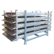 aluminium trench bridge | SET | with safety railing